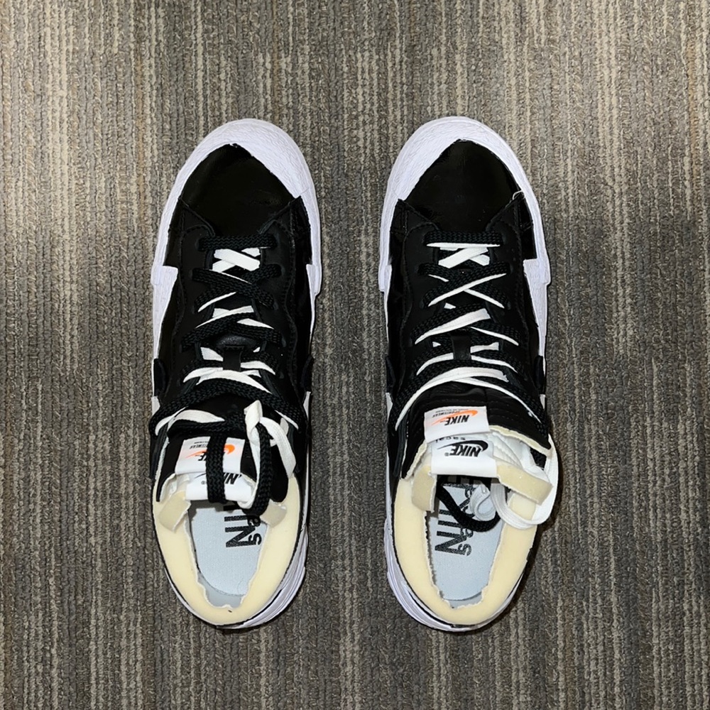 Sacai X Nike Blazer Low “Black Patent”. Size US 11.5.